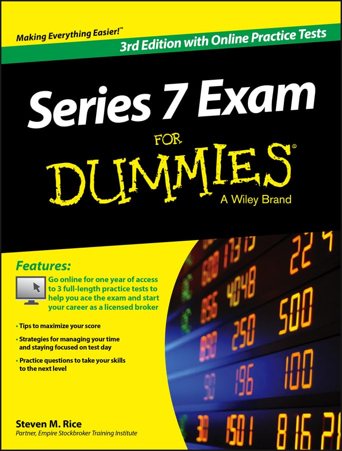 Series 7 Exam for Dummies: With Online Practice Tests