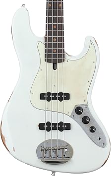Lakland USA Classic 44-60 Bass Guitar - Aged Olympic White, Sweetwater Exclusive
