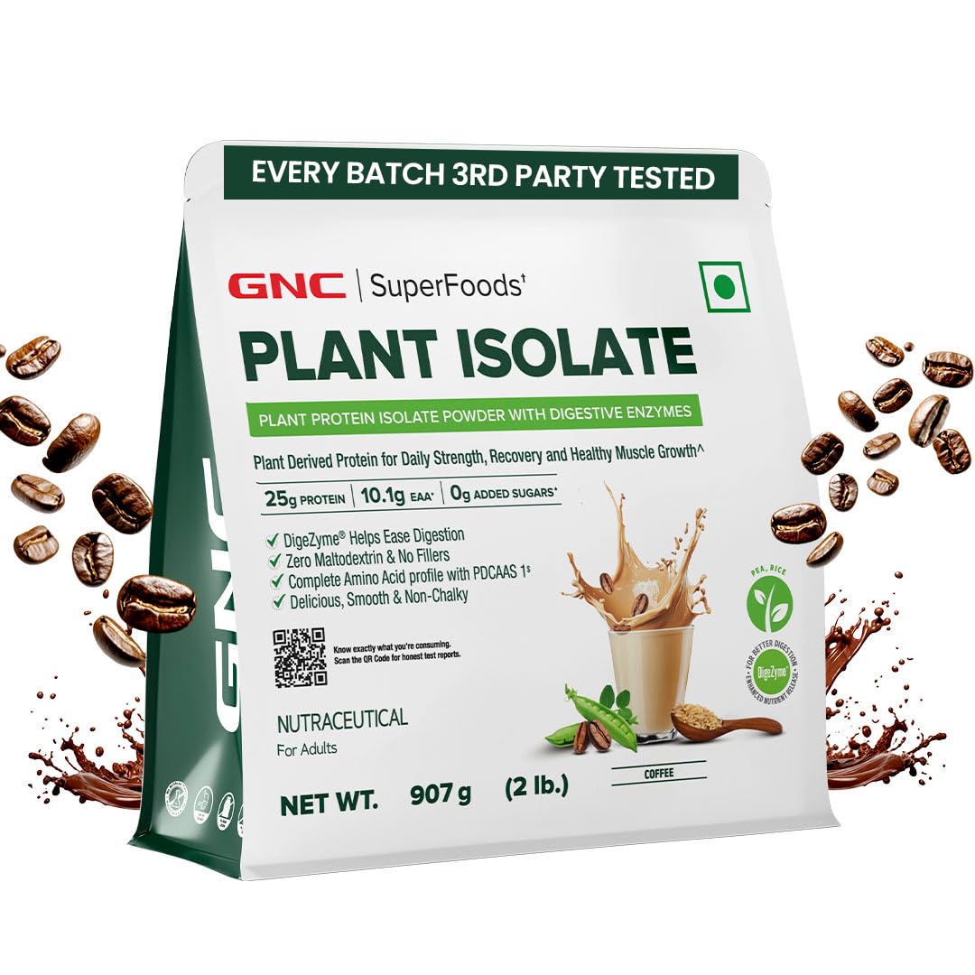 GNC Plant Protein Isolate Powder | 25g Protein Complete Amino Acid Profile with PDCAAS 1 Score | DigeZyme® For Faster Absorption | No Added Sugar | Delicious & Non-Chalky | Mango (1lbs) — Amazon image 15
