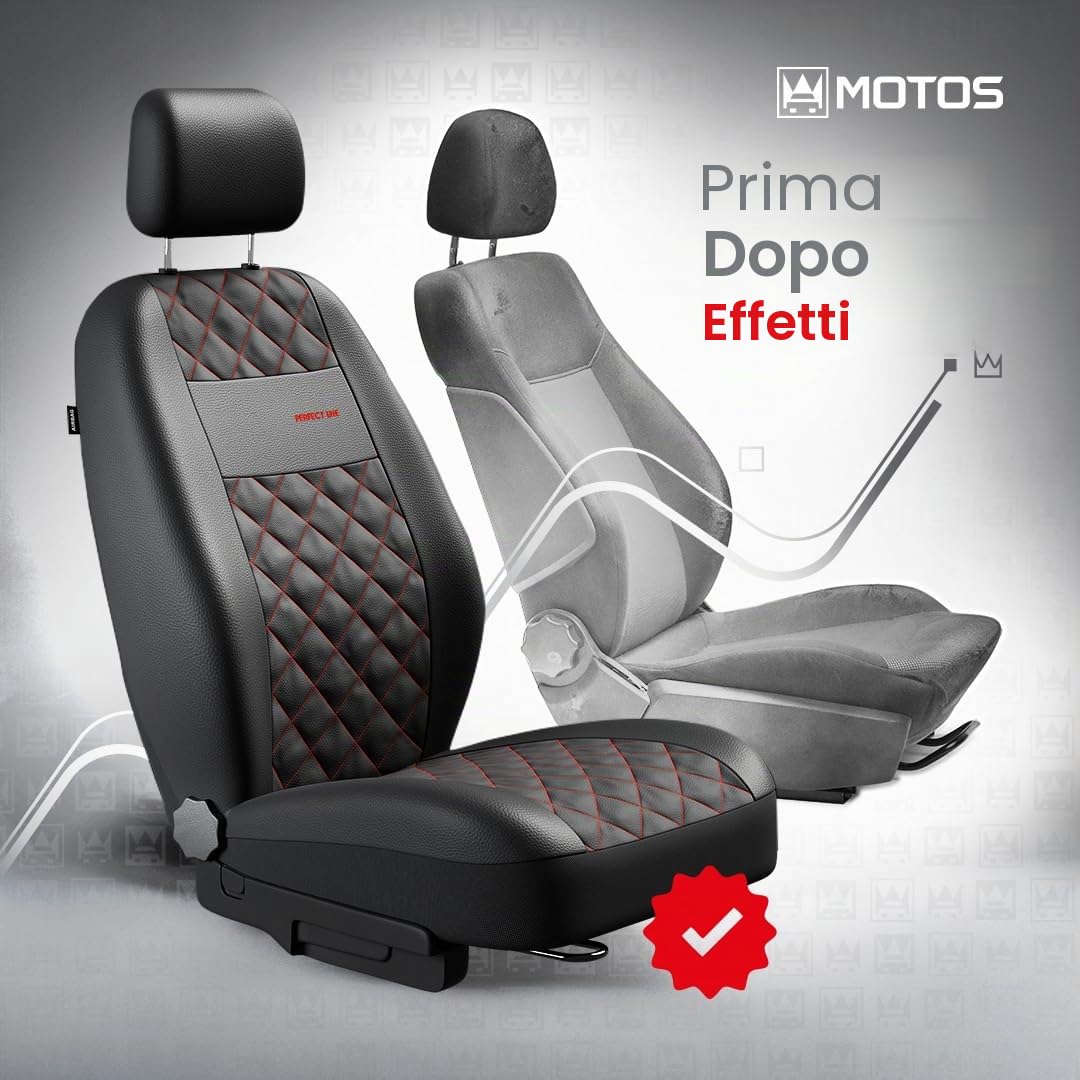 MOTOS Coprisedili universali Copri Sedile Auto per SUZUKI Jimny con Sistema Airbag Attivo, Materiale a Tre Strati, Look Elegante, Personalizzazione Perfetta, Applicazione Versatile per Automobilisti e