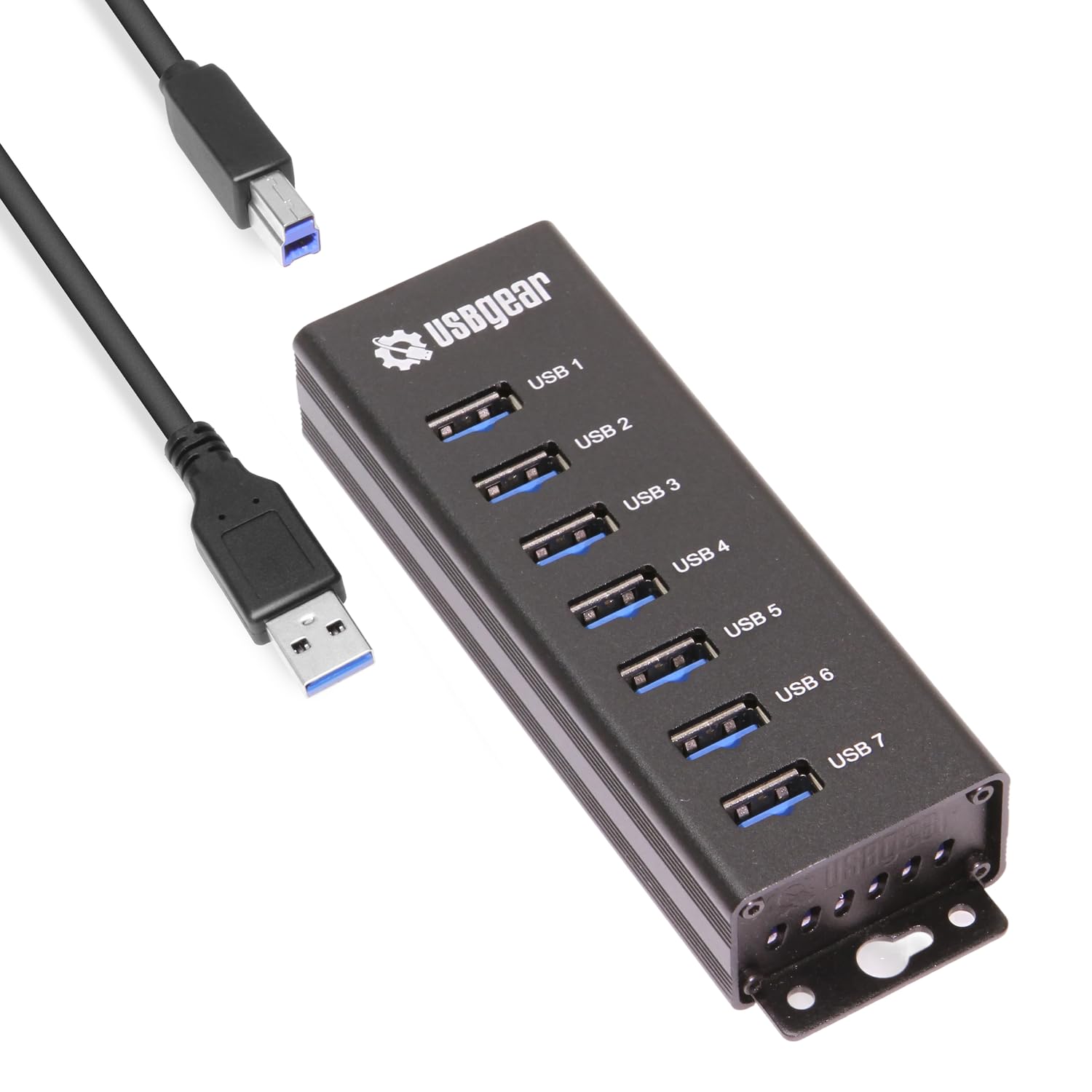 7-Port USB 3.2 Gen 1 Charging and SuperSpeed Mountable Data Hub