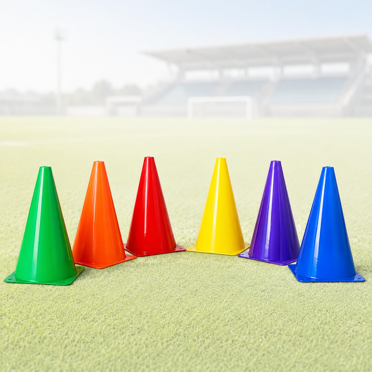 Space Cones Marker Set Speed & Practice Space Cone Agility Soccer Cone Marker Set Saucer Cone for Training Football, Kids, Sports, Field Cone Markers (8, 6 Inch)-image-14