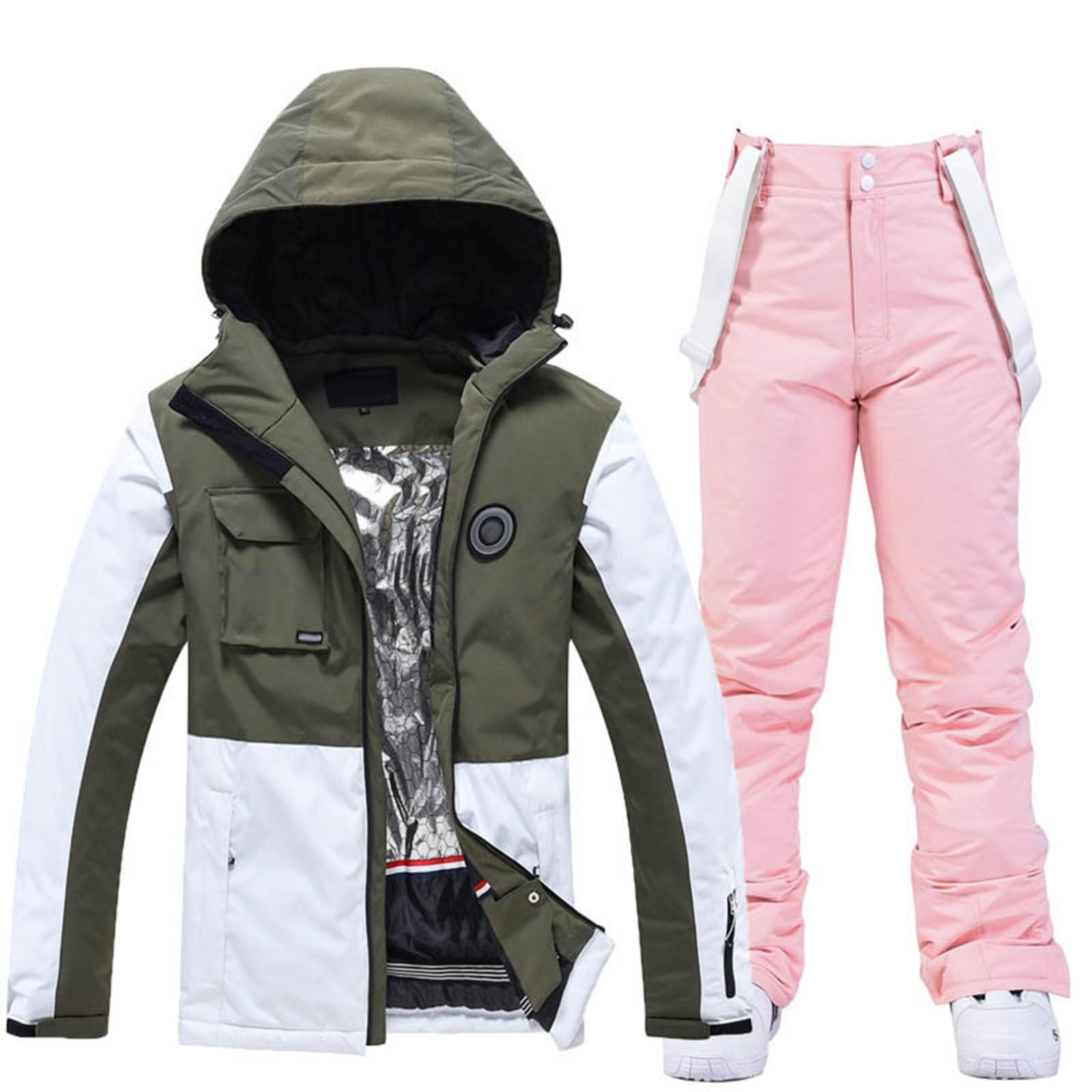 Generisch Damen Skianzug Zweiteiliger Hosenanzug Warme Doppelbrett Ski-Bergsteigeranzug Outdoor Winterbekleidung Winddicht Wasserdicht