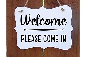Welcome Sign,Please Come In,Front Door Sign for Small Business