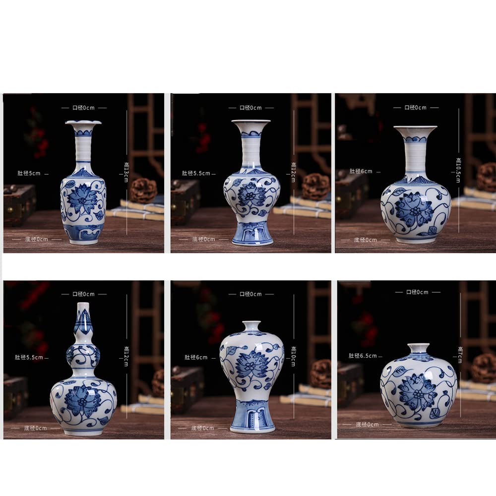 Jingdezhen Miniaturowy Ręcznie Malowany Wazon Z Niebieskiej I Białej Porcelany, Ceramiczny Wazon – Wazon Dekoracyjny W Stylu Chinoiserie