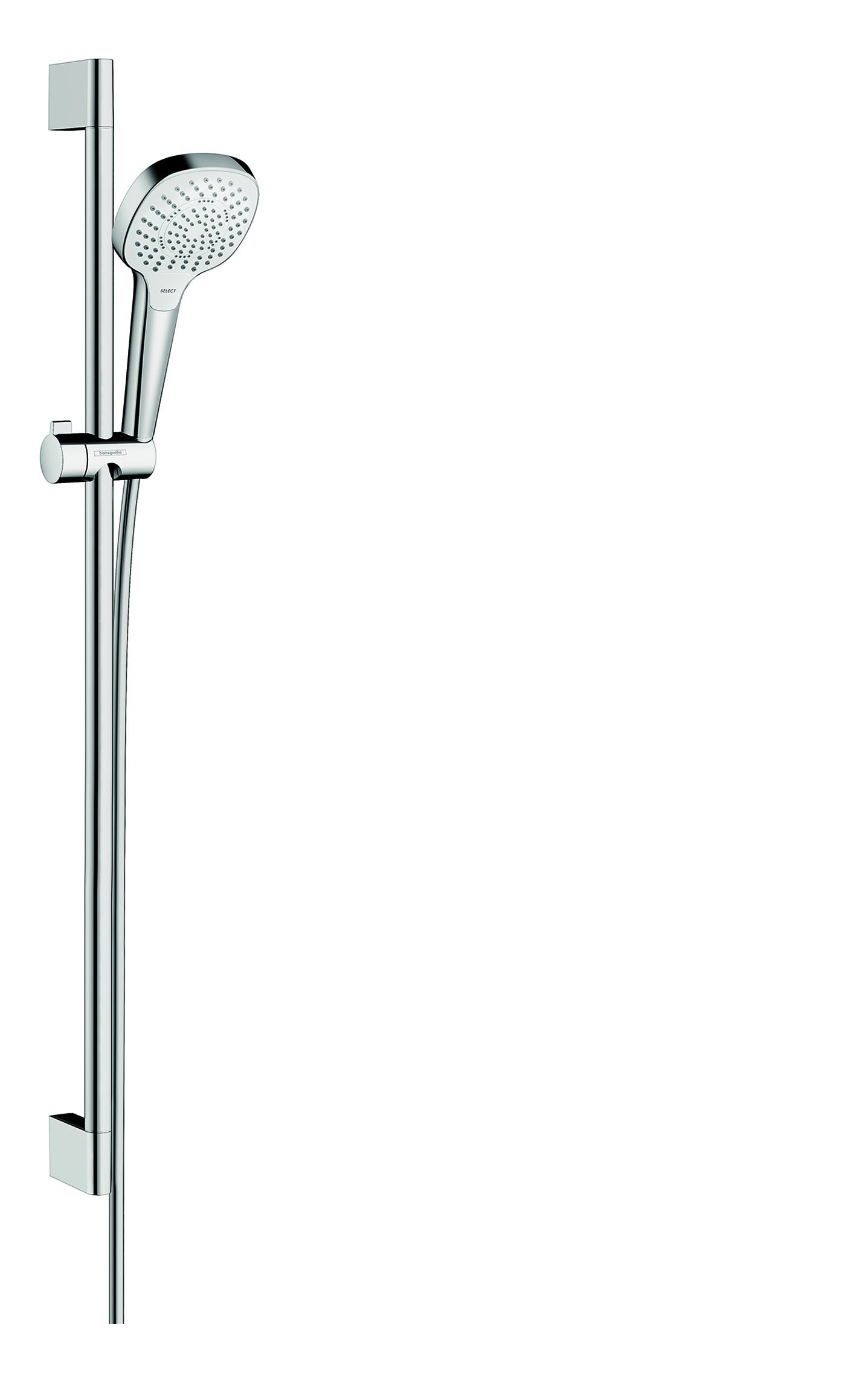 hansgrohe Croma Select E Set doccia Multi con asta doccia 90 cm, bianco/cromo, 26590400