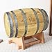 LYUGGAGE Oak Rye Whiskey Barrel 15 Gallon with Barrel Cover, Fresh Empty Barrel, Refillable, Authentic White Oak Barrel for Decorative and DIY Projects, Aging Homebrew Beer, Wine, Cider, Spirits