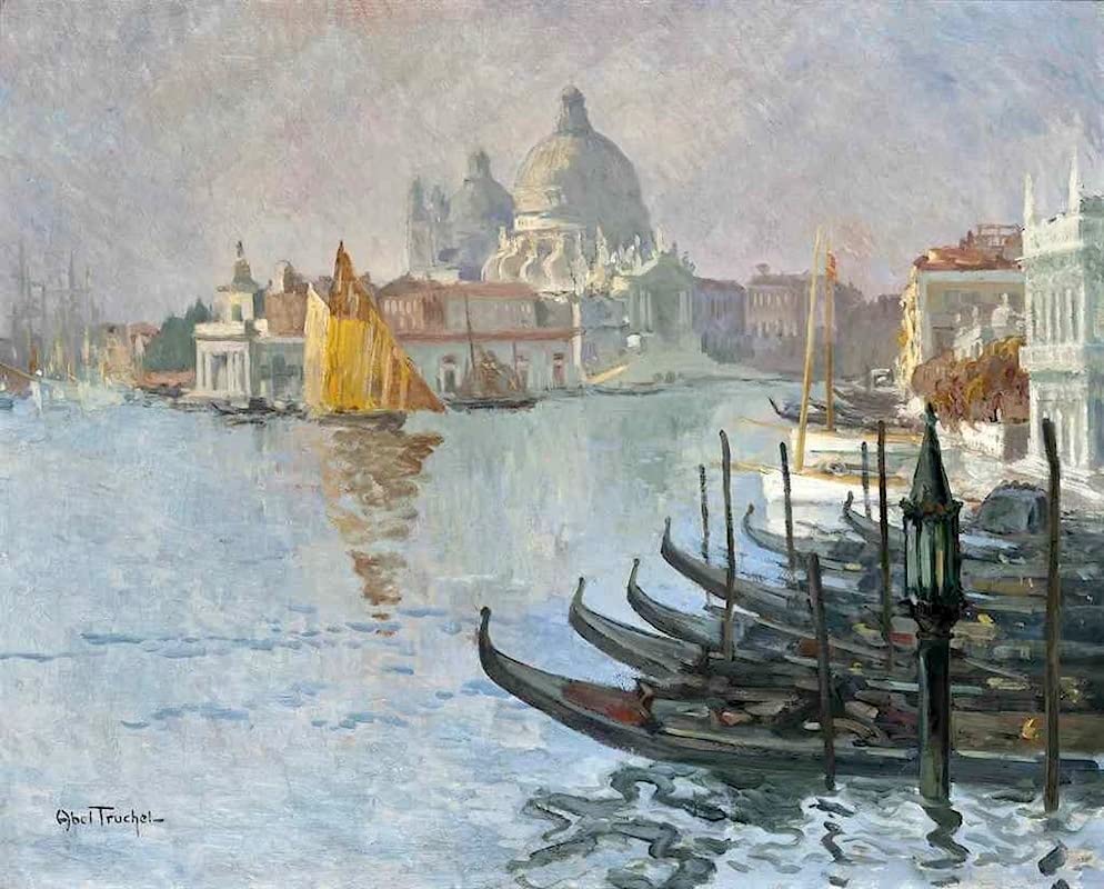 Tableau sur Toile Venise Louis Abel Truchet Impression Artistique Premium format 60x90cm