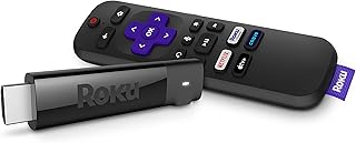 Roku Streaming Stick+ | HD/4K/HDR Streaming Device with Long-range Wireless and Voice Remote with TV Power and Volume