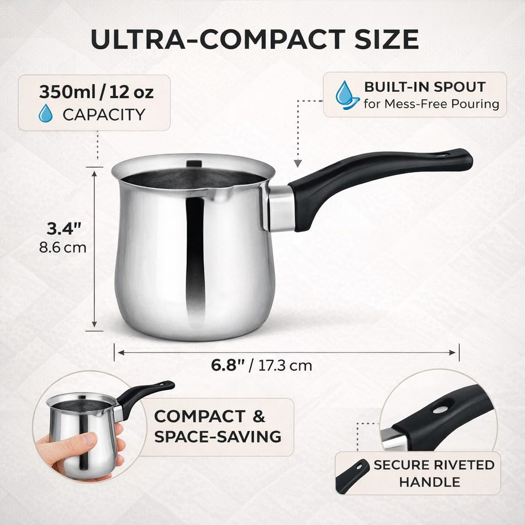 Stainless Steel Tea Pot & Milk Pot - Keep Drinks Warm -2
