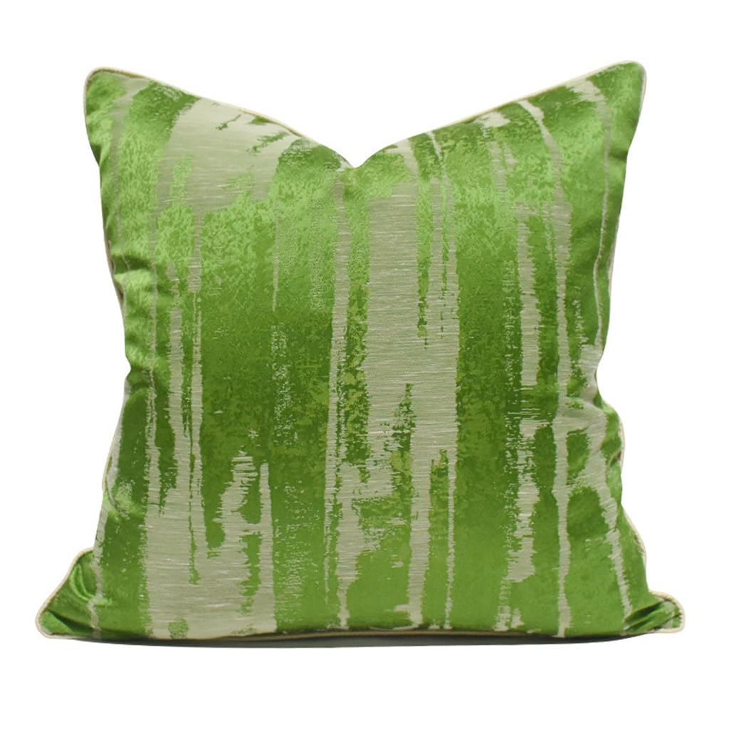 Taie d'oreiller canapé Villa Herbe Vert : grand coussin abstrait lit et chambre