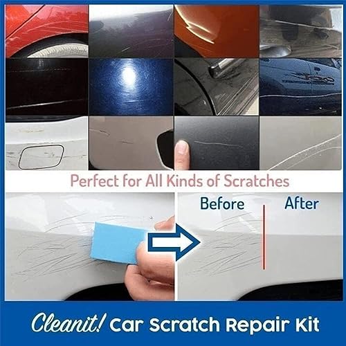Miniatura 6 de Xapoye - Removedor de arañazos, kit mágico de reparación de arañazos de automóvil, kit de cera de pulido para reparación de arañazos de automóvil,