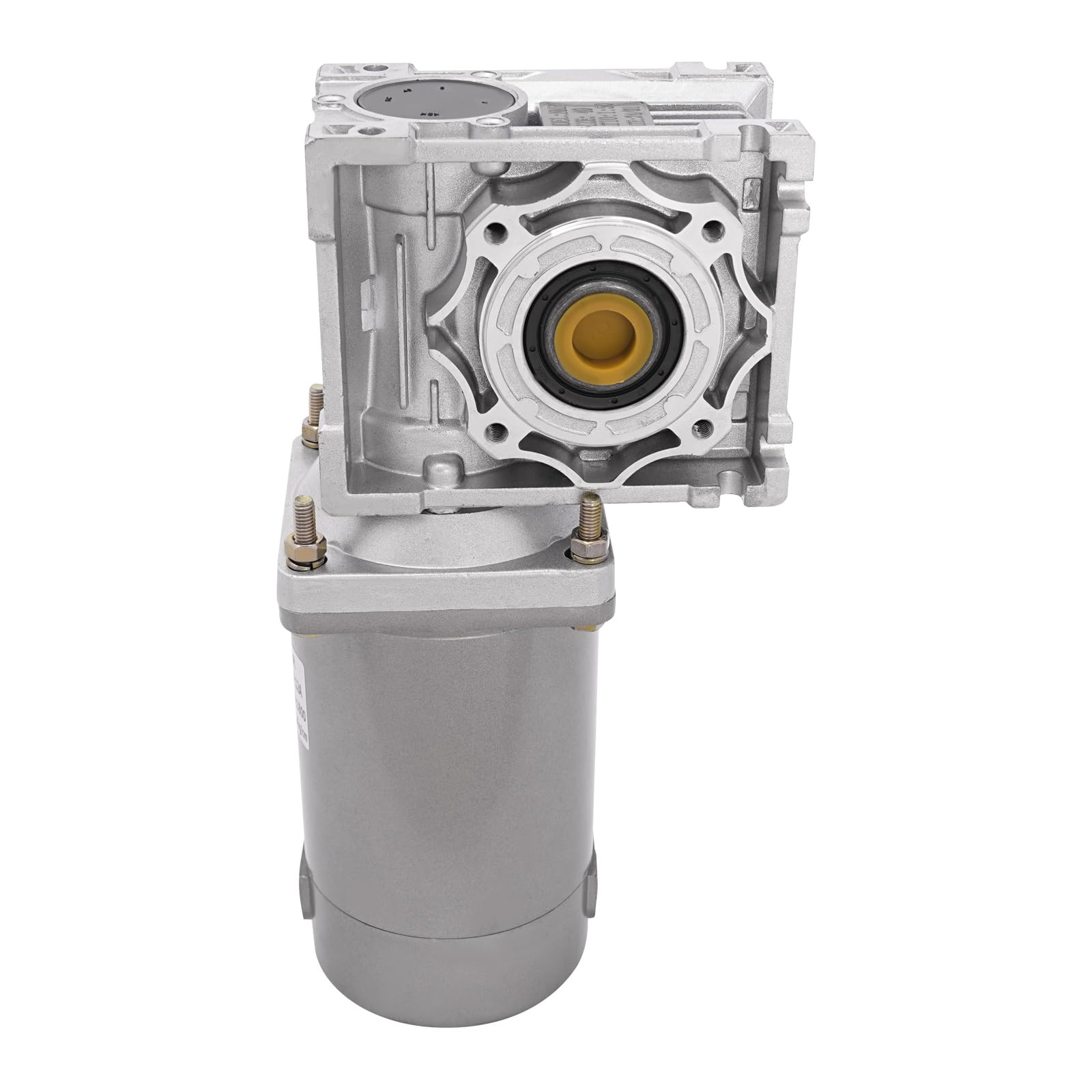 Electric Gear Motor 200W DC 24V 1800RPM 50K Worm Gear Reducer Gearbox High Torque with Adjustable Speed&Self-Locking Function Powerful Electric Motor