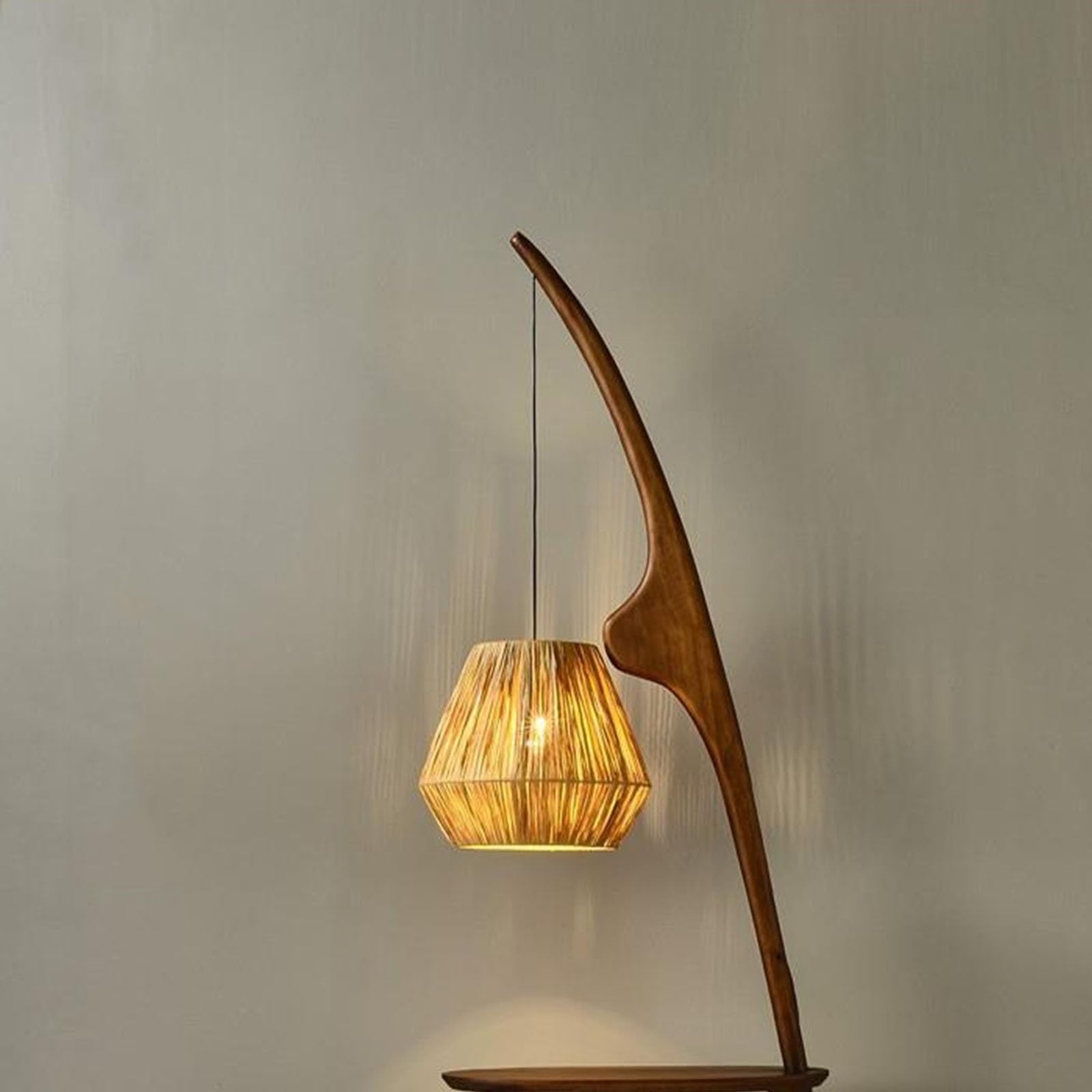Luce da terra Tavolino con lampada combinata lampadina a LED, da lettura sul comodino, tavolino moderno terra for camera letto, soggiorno, ufficio Lampada d'angolo