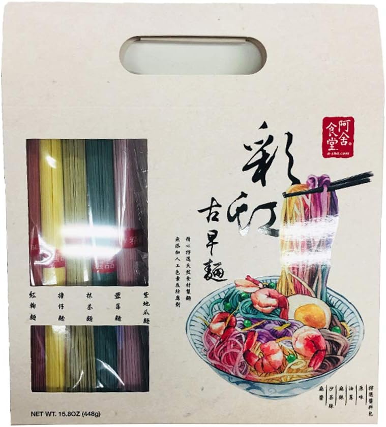 Asha Healthy Ramen Noodles, Rainbow Noodles (448g, Individual Pack)