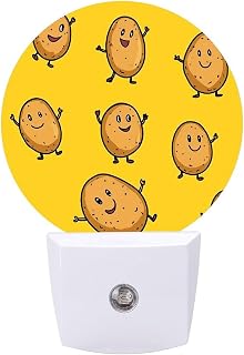 Cute Potatoes Night Light Plug Into Wall LED Nightlight with Dusk to Dawn Sensor