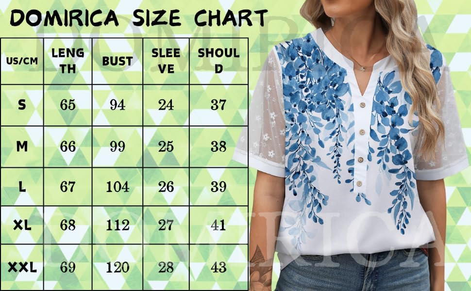 Womens Summer Tops V Neck Short Sleeve Button T Shirts Trendy Print Sheer Blouses Plus Size Comfy Casual Outfits - Image 3