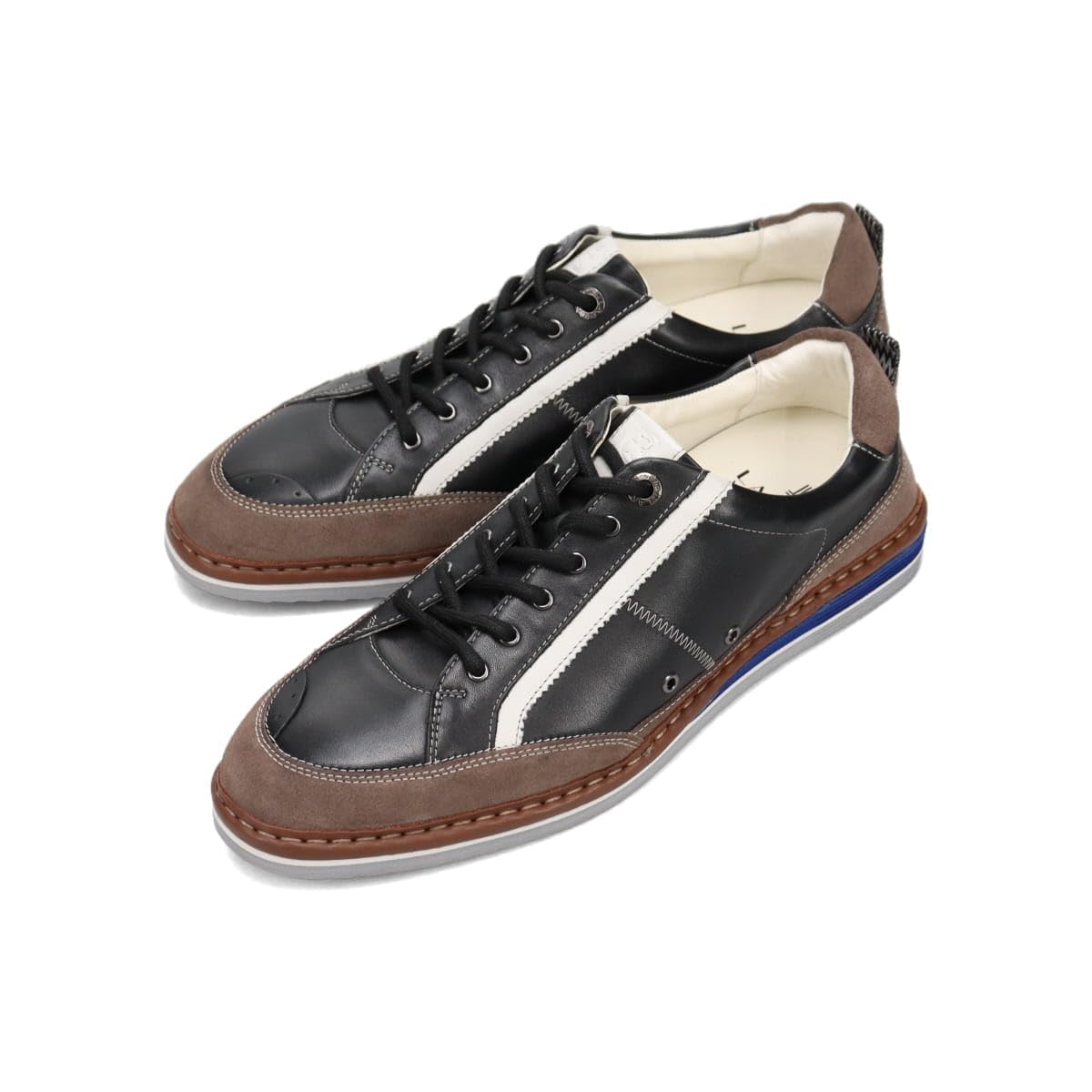 新品　Мランバンオンブルー14300円　黒白2枚 雨傘】ランバン オン ブルー (LANVIN en Bleu) ストライプ 耐風