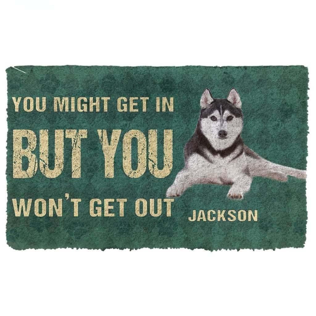 Paillasson pour chien Husky de Sibérie, le tapis d'entrée qui célèbre votre animal
