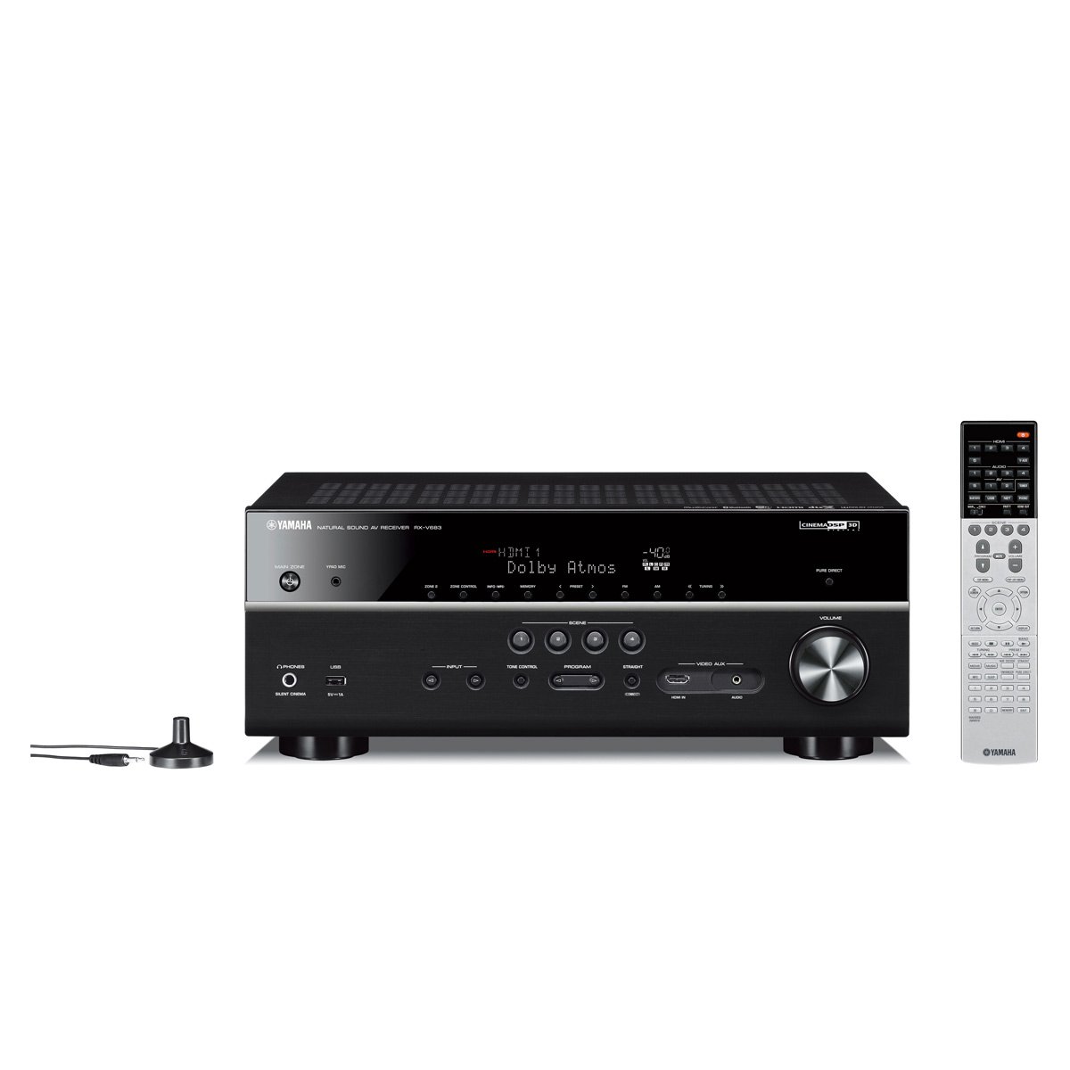 Amazon.com: YAMAHA RX-V683BL 7.2-Channel MusicCast AV Receiver