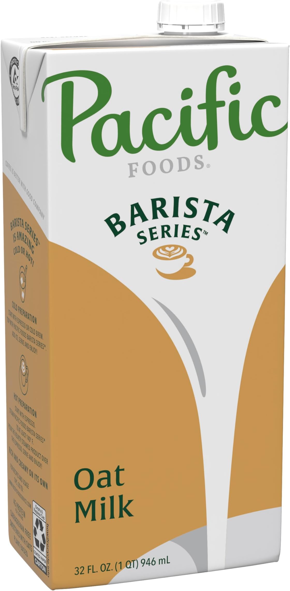 Pacific Foods Oat Barista Series, 946ml