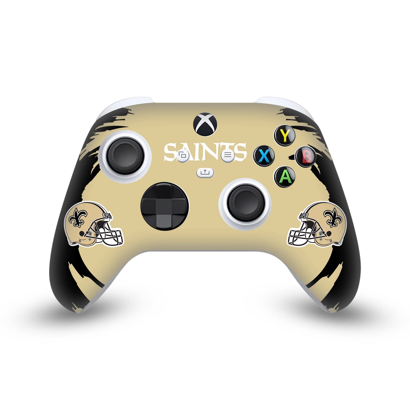 Head Case Designs Offizielle NFL Fegen New Orleans Saints Vinyl Haut Gaming Aufkleber Abziehbild Abdeckung kompatibel mit Xbox Series X/S Controller