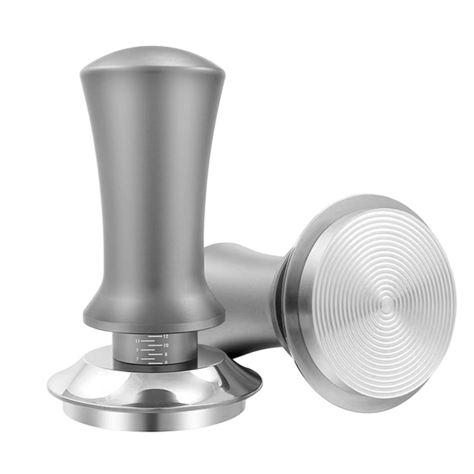 TWSOUL Tampone per caffè 58mm/51mm, regolazione della pressione 30lbs, Tampone con base ondulata, Tampone a molla in acciaio inossidabile 304 per macchine con filtro, accessori per Barista per gli