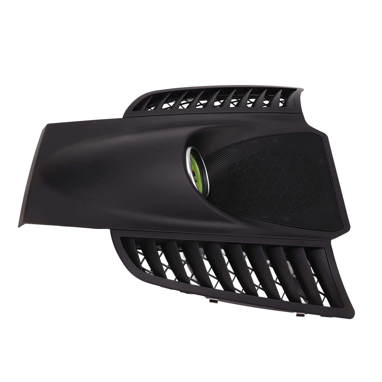 Dashboard Panel Trim Stopwatch Kit, Upper Center Dashboard Panel Trim with Green Stopwatch Replacement for 2011?2017 Console Parts (Black)