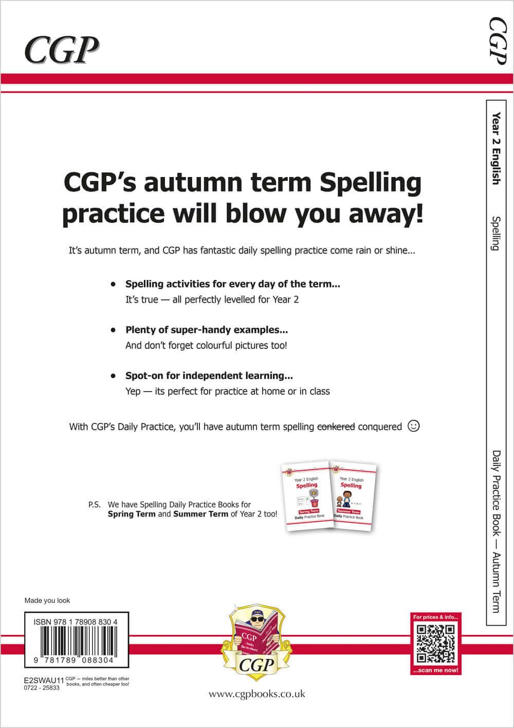 KS1 Spelling Year 2 Daily Practice Book: Autumn Term