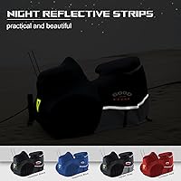 Vista 28 de Rosefray Funda para motocicleta 600D resistente para todas las estaciones, universal, impermeable, protección solar al aire libre, duradera, Negro