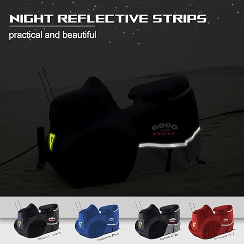 Miniatura 7 de Cubierta para motocicleta Rosefray con caja lateral + superior resistente 600D impermeable para modelos de turismo Harley Davidson Ultra Limited,