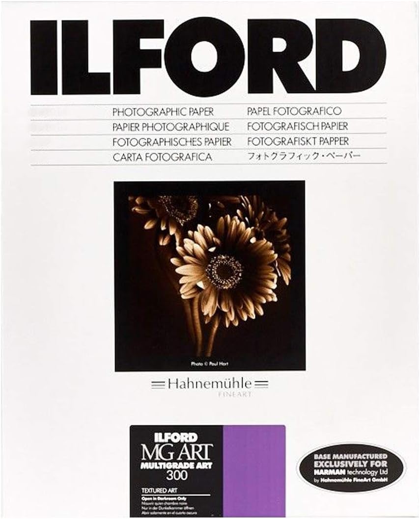 Ilford Multigrade Art 300, Variable Contrast, B & W Enlarging Paper, 11x14", 10 Sheets, Matte