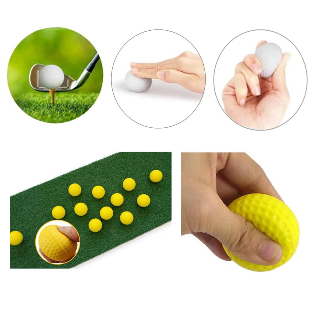 Pelotas de golf, pelotas de entrenamiento de golf, 16 unidades, pelotas de mini golf, pelotas de golf para entrenamiento en interiores y exteriores, pelotas de entrenamiento para principiantes