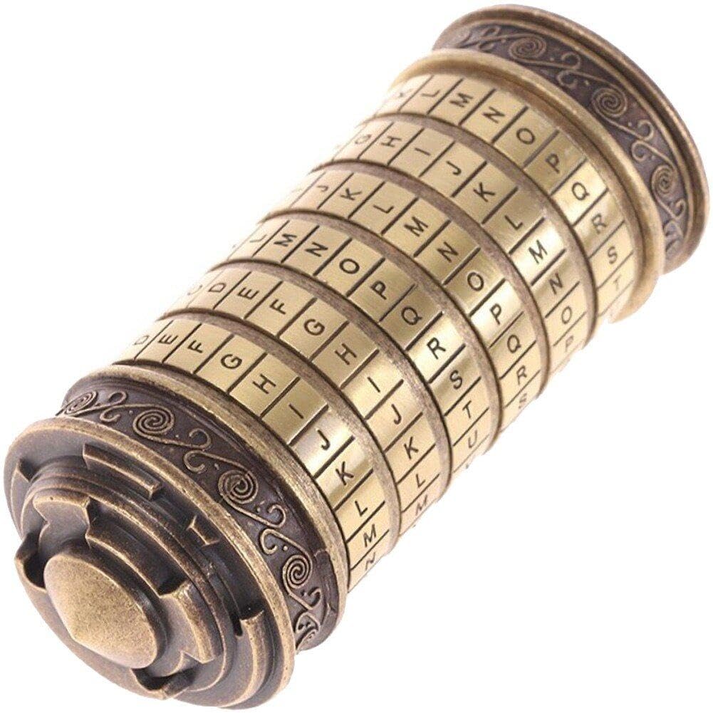 Vinci Metal Cryptex Locks Idées Cadeaux Vinci Lock pour Échapper Aux Accessoires De Chambre Cadeaux d'anniversaire Romantiques pour Elle