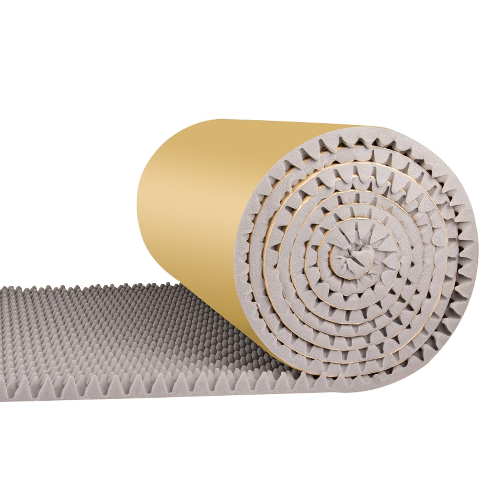 Pannelli Fonoassorbenti Pannelli Insonorizzanti Rotolo Pareti Alta Densità Ritardante di Fiamma Isolamento Acustico per Home Theatre Studi di Registrazione Sale Co (Bianco, 20mm Thick/1*10m)