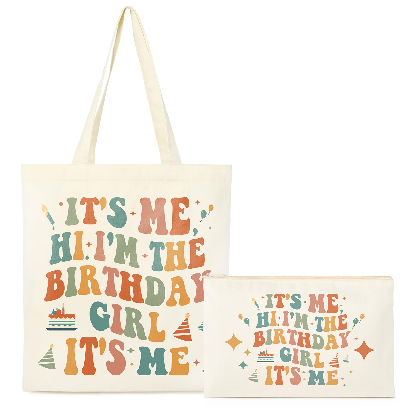 SOIDRAM Its Me Hi I'm the Birthday Girl Tote Bag for Singer & Swift Fans, Music Lovers Merch Birthday Gifts, Canvas Tote Bag for Groceries