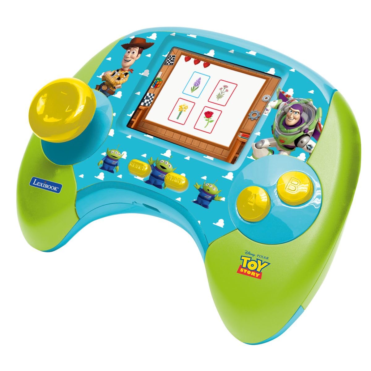Lexibook, Toy Story Console Power, JCG100TSi1LXB | Francuski/angielski, 100 aktywności, 2,8-calowy wyświetlacz LCD, akumulator, USB-C