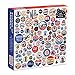 Galison Button Up America Puzzle, 500 Pieces, 20â€ x 20â€ â€“ Jigsaw Puzzle Featuring A Photo of Political Campaign Buttons from American History â€“ Challenging and Ideal for Family Fun