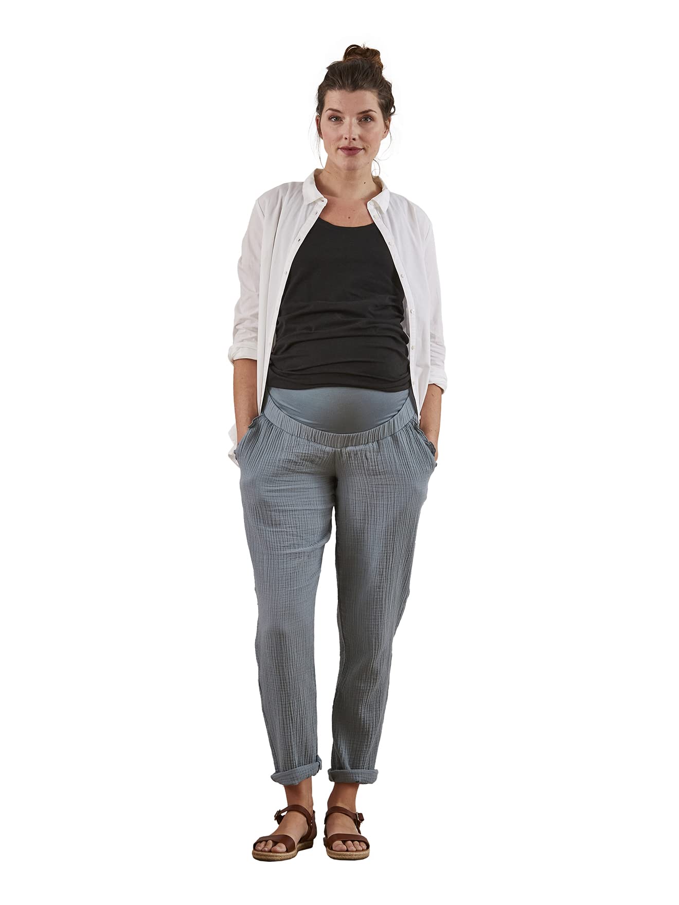 VERTBAUDET Pantalon de Grossesse en Gaze de Coton