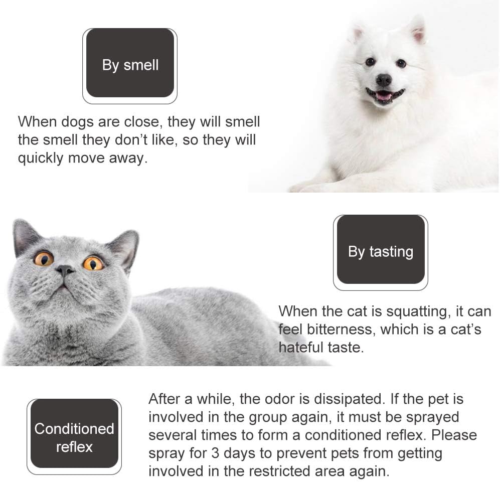 SEGMINISMART Cat Scratch Deterrent Spray, Cat Training Spray, Cat Scratching Training Spray, Suitable for Plants, Furniture, Floors and More with Rosemary Oil and Lemongrass, Protect Your Home