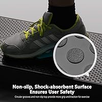 Vista 2 de Stepper aeróbico de entrenamiento ajustable, plataforma de ejercicios aeróbicos con 2 elevadores, plataforma de ejercicios para fitness, Stepper