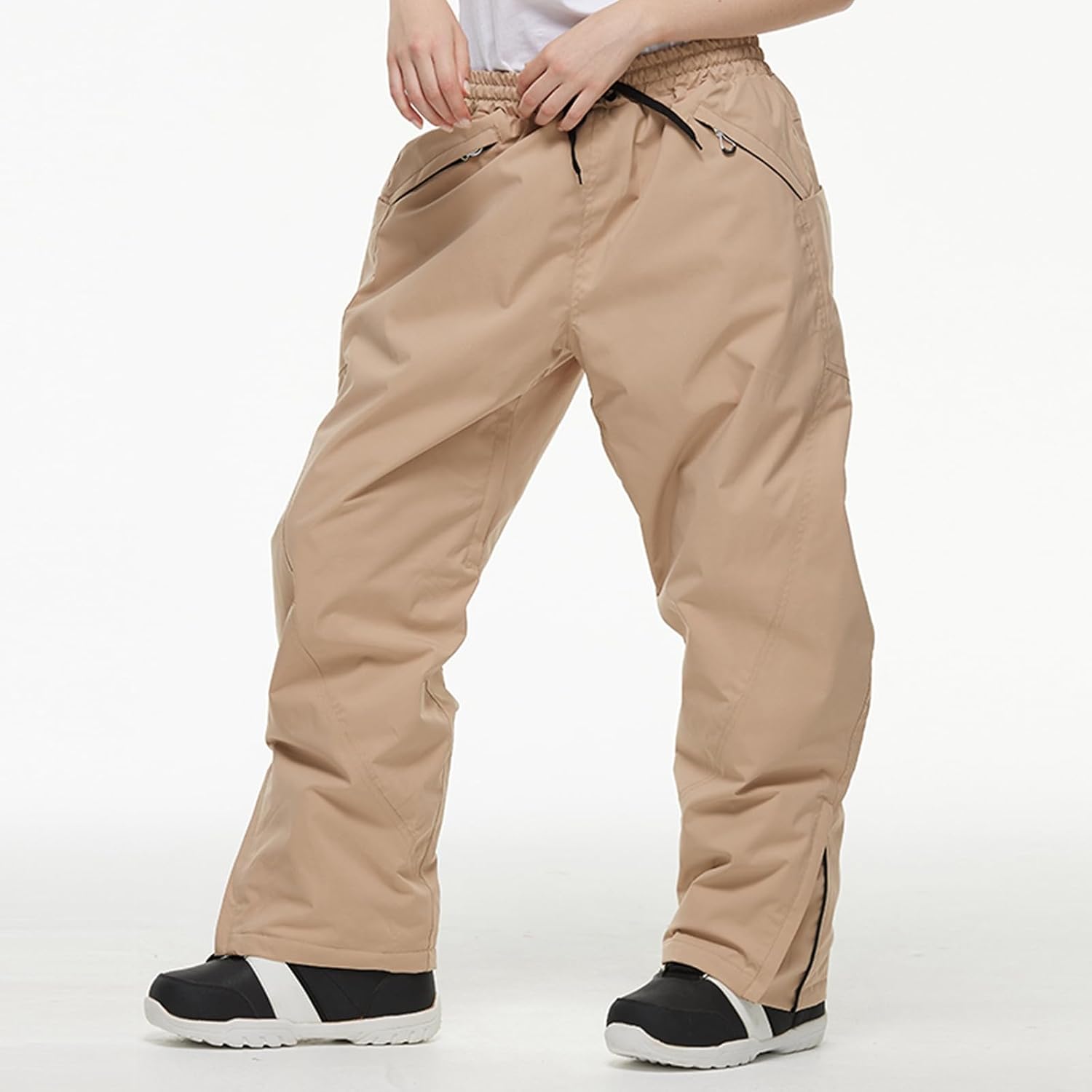 Womens Mens Snow Pants Waterproof Insulated Snowboard Bibs Winter Windproof Hiking Jumpsuit Baggy Ski Bib Overalls