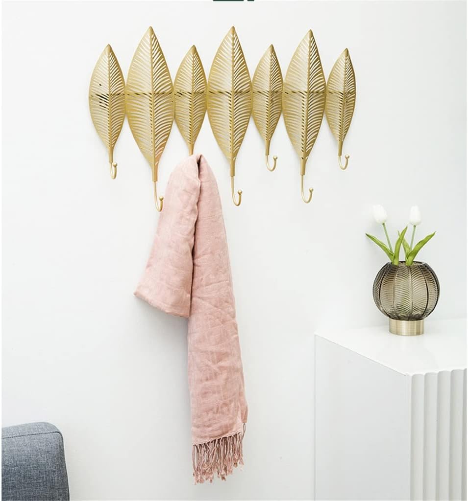 Key Rack Golden Nordic Home Hook Wall Hanging Decoration Tool Home Storage Holder Key Storage Rack (Color : Gold Size : 6541.5cm)