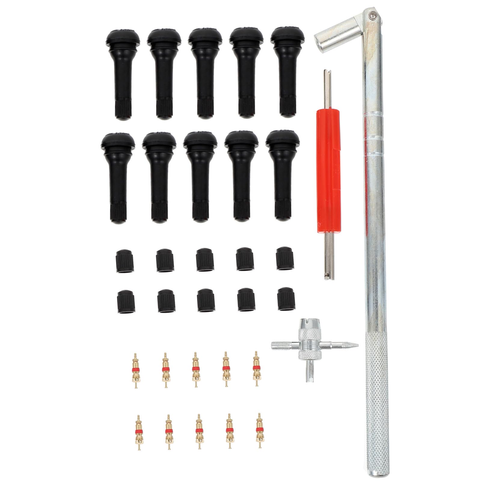 Démontage De Noyau De Valve Outil De Réparation De Bouchon De Pneu Kit Installation De Valve Accessoire Pour Véhicule Outil Pour Pneus Tubeless Voiture Vtt Camion