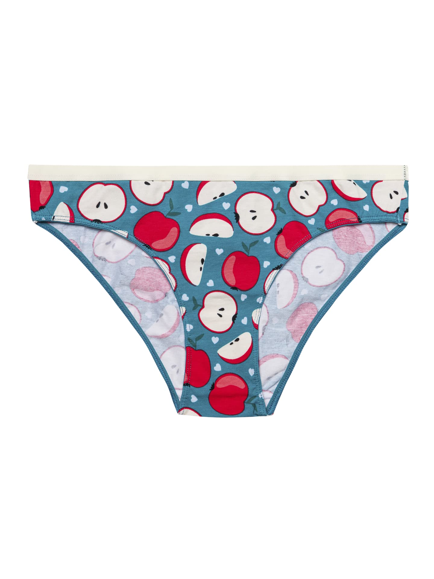 Dedoles Women's Crimson Apple & Girls' Underwear Knickers Cotton Funny Designs Flowers Clouds Avocado Unicorn Party Mermaid, Design: Colour: Multicolour, Size: S