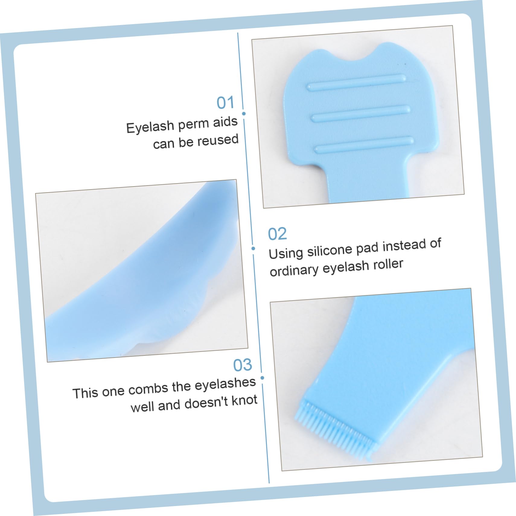 Housoutil 20paare Wimpern Perming Curler Pads -förmigen Wimpern-bürsten Für Wimpernverlängerung Und Lifting Wiederverwendbar Und Leicht Zu Reinigen Für Salons Und Zuhause