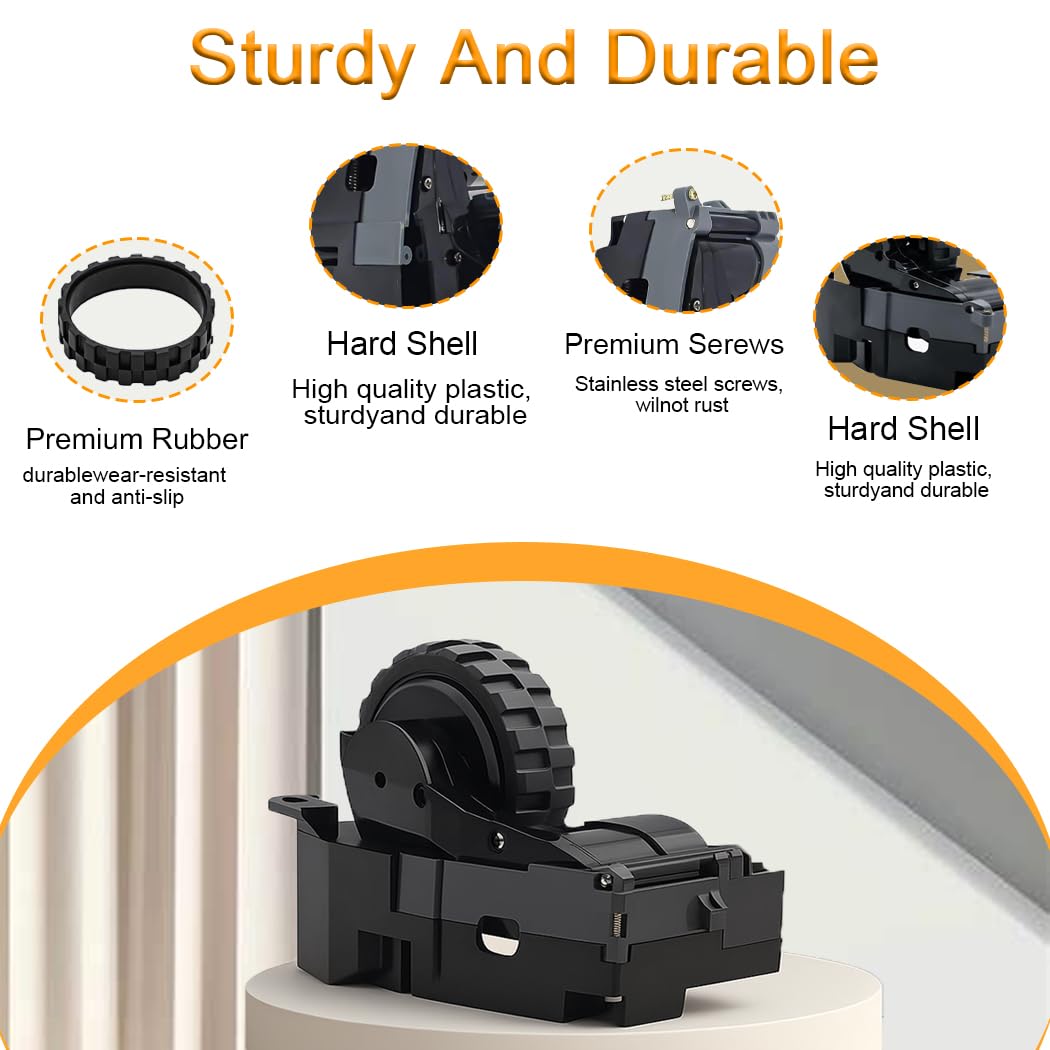 Modulo Ruota per Roomba serie I&E, Destro e Sinistro | per iRobot Roomba I1 I2 I3 I4 I5 I6 I7 I8 E5 E6, Ricambio per Modulo Ruota per Roomba I1 I2 I3 I4 I5 I6 I7 I8 E5 E6 Serie I&E