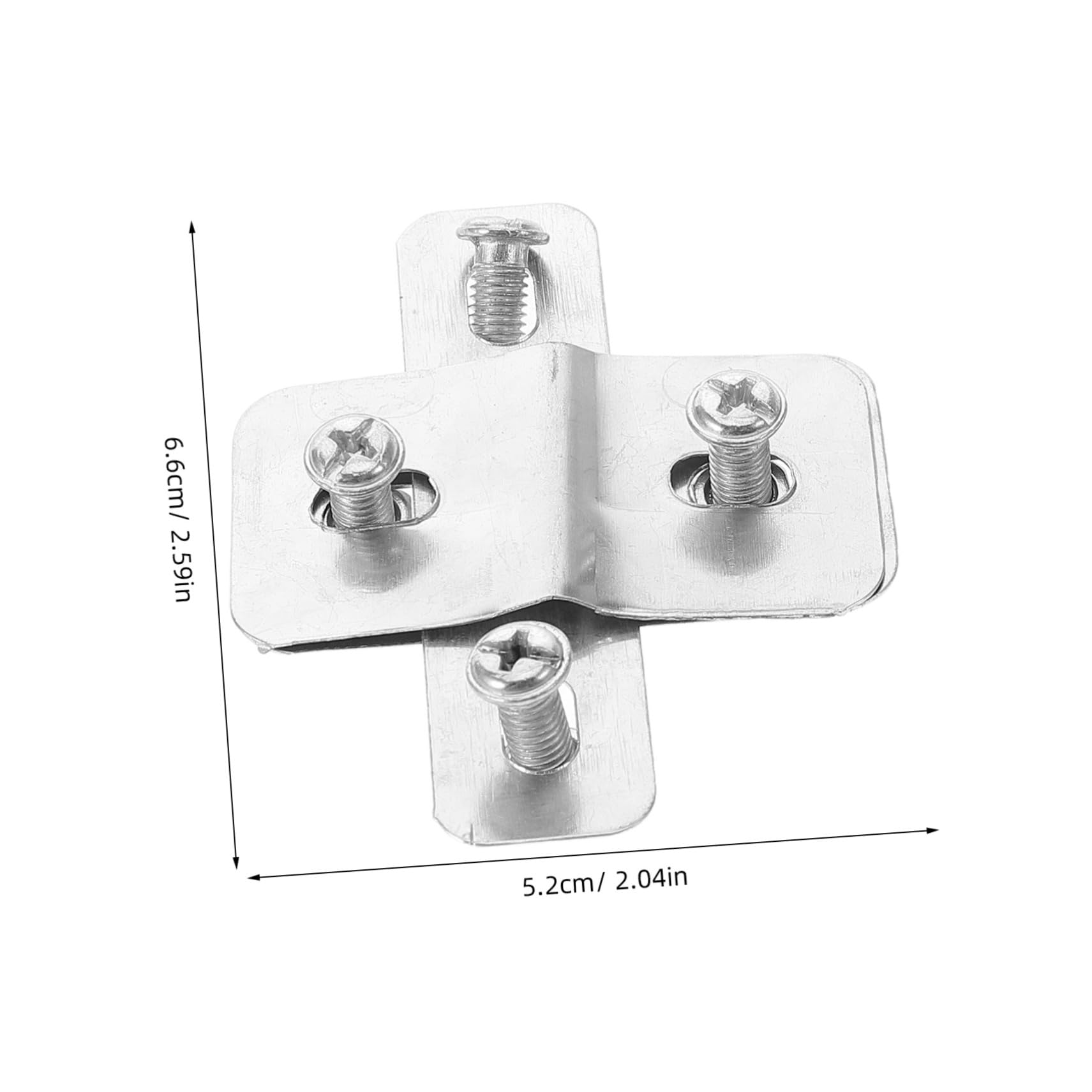 Unomor 5pcs Car Basket Link Piece Cargo Rack Clip Holder Bike Accessory Clip Bicycle Basket Mounting Adapter Bike Bracket for Basket Cargo Rack Mount Adapter Bike Basket Clip Steel Silver