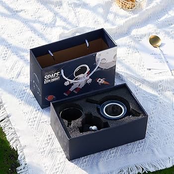 Amazon | 宇宙飛行士デザイン ティーセット 1人用 ユニークな