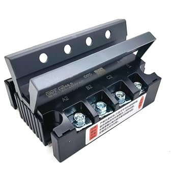 AC 220V 40A 3 Phase Solid State Relay, LSSR-3-40DA DC to AC Input 3-32V DC Output 480VAC, Enhanced Controlling Solid State Relay Module